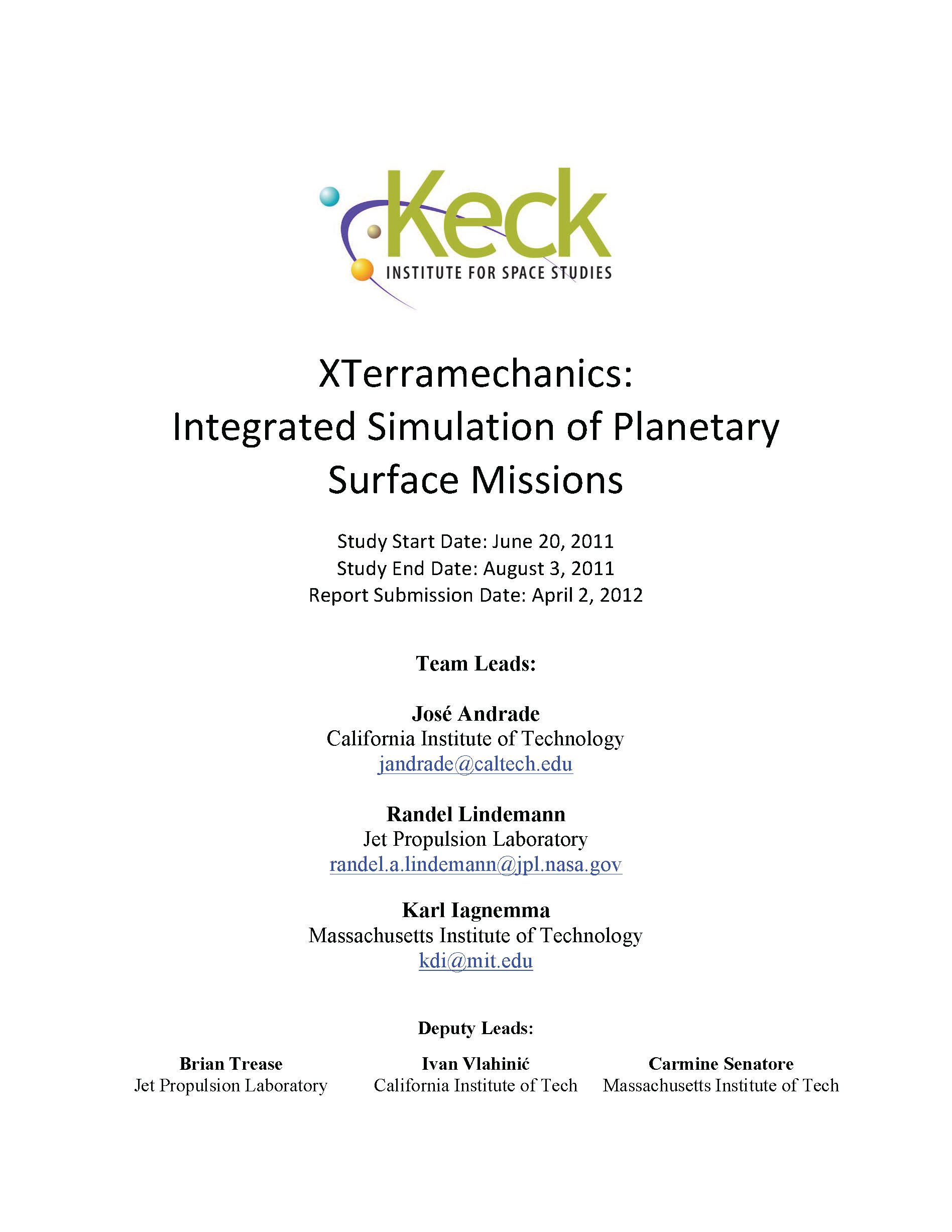 xTerramechanics - Integrated Simulation of Planetary Surface Missions