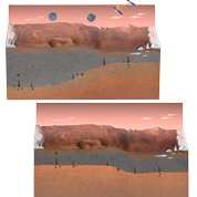 Illustration of a solar-powered spacecraft approaching Uranus