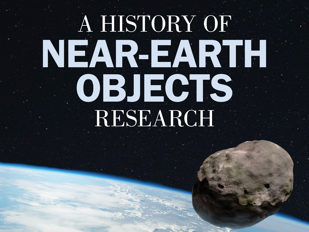 Photo of the book cover depicting Earth and Near Earth Object