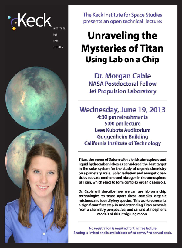 Unraveling the Mysteries of Titan Using Lab on a Chip