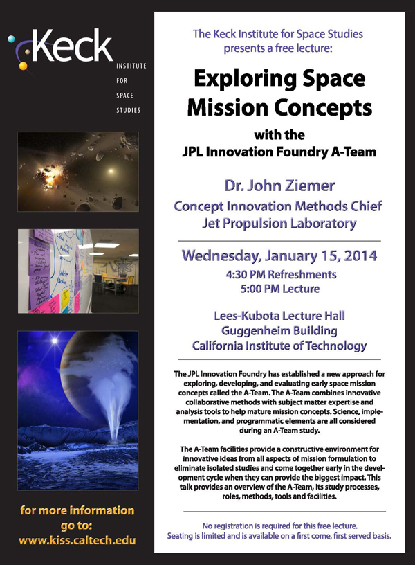 Exploring Mission Concepts with the JPL Innovation Foundry A-Team