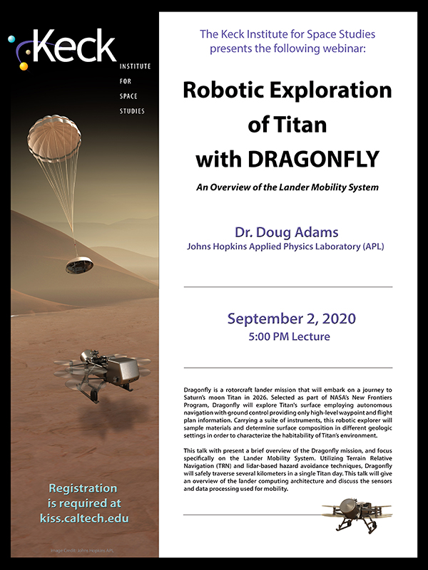 Robotic Exploration of Titan with Dragonfly