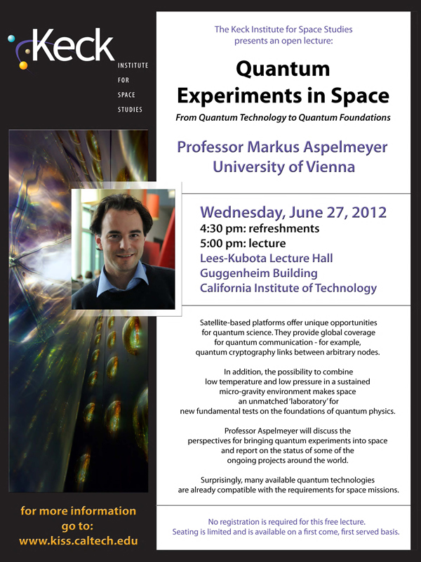 Quantum Experiments in Space
