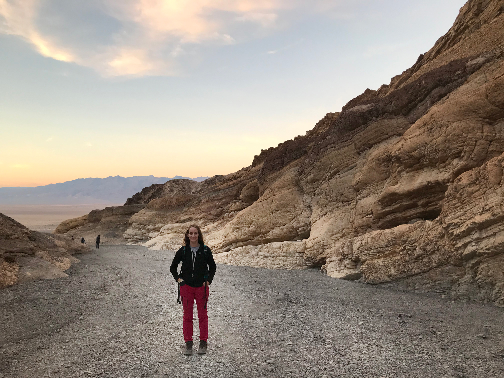 Image of Maria with Death Valley landscape in the background
