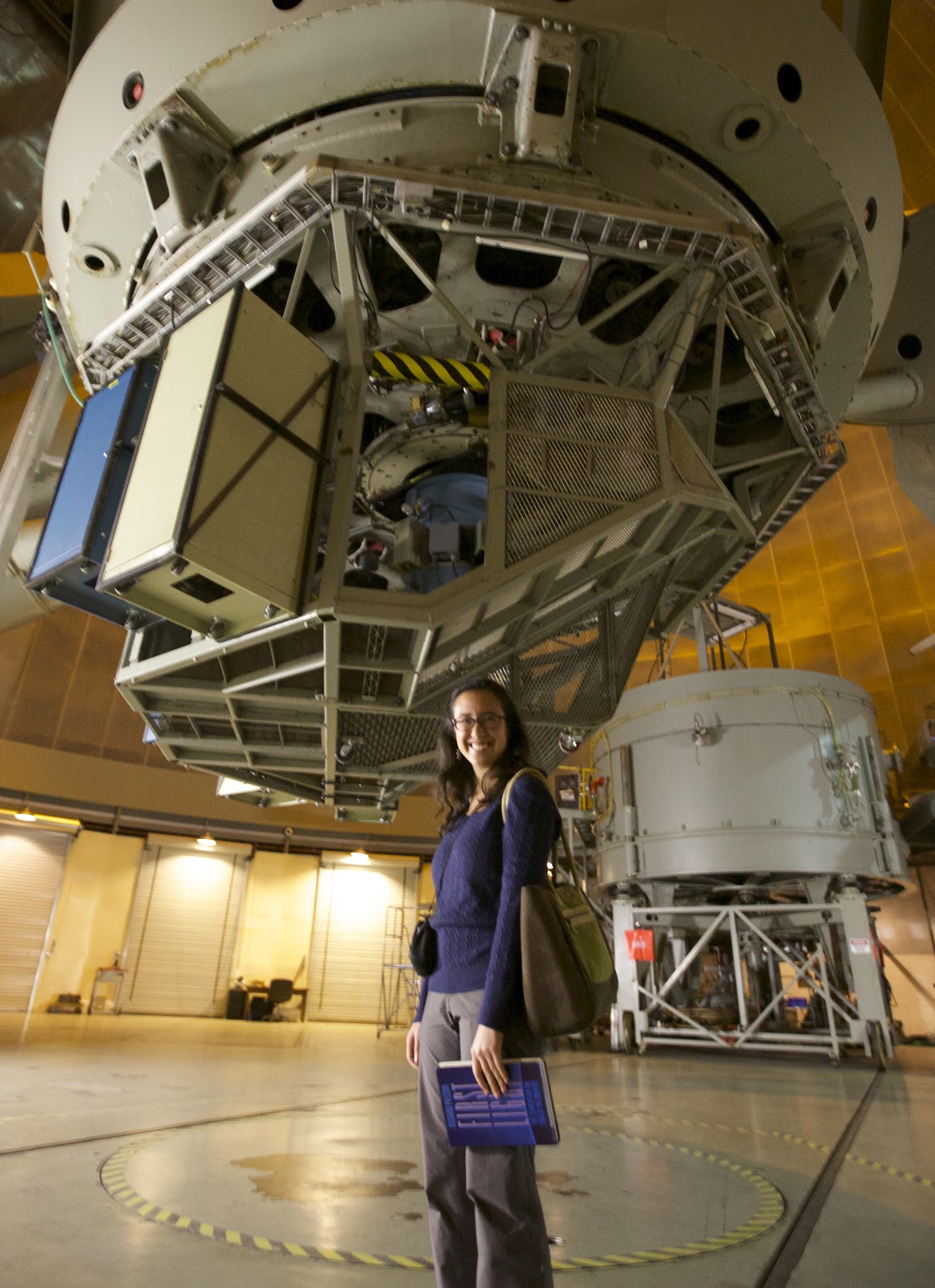 Anna with the 200-inch Hale Telescope at Palomar Observatory!