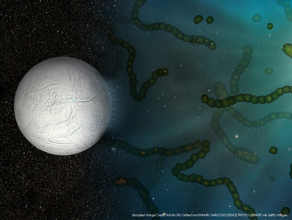 Depiction of Europa's active plumes