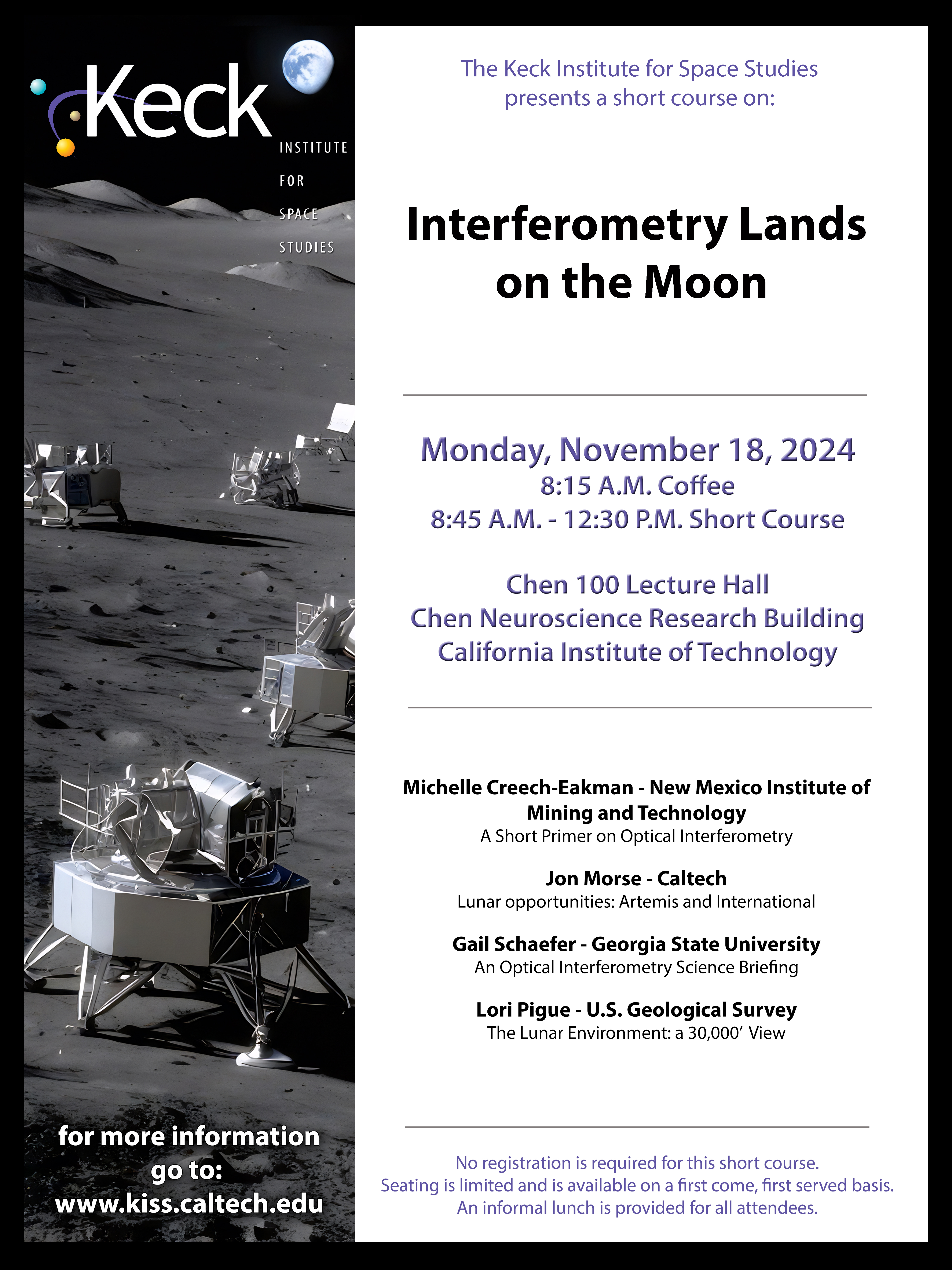 Interferometry Lands on the Moon short course poster