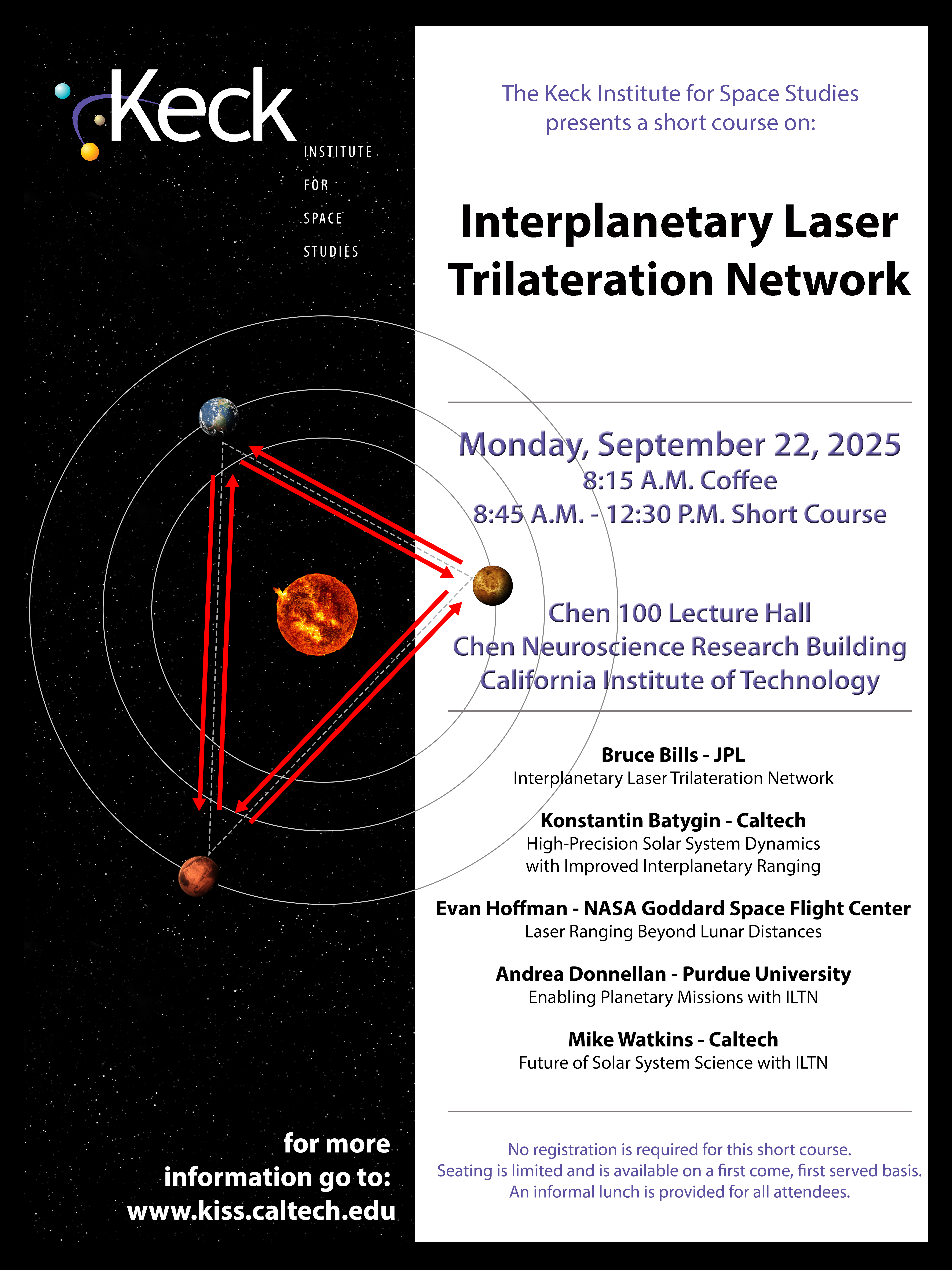 Interplanetary Laser Trilateration Network short course poster