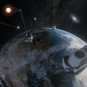 standardized space telescopes above Earth