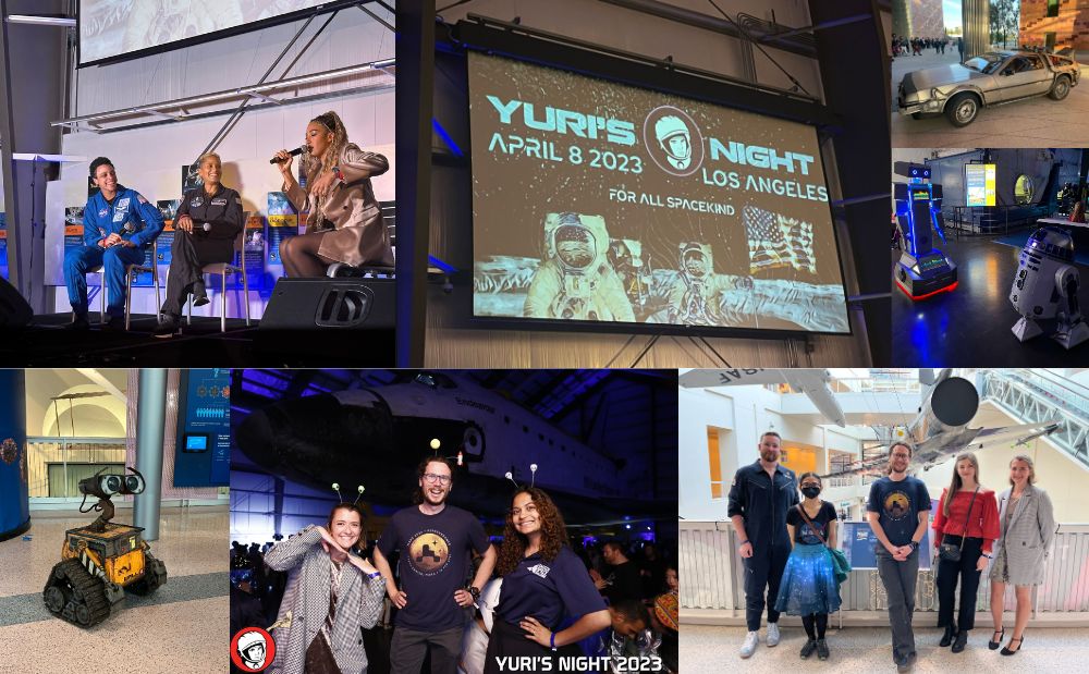 Collage of KISS Affiliates at Yuri's Night
