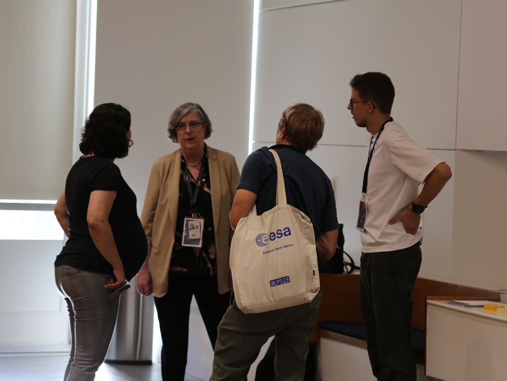four participants discussing