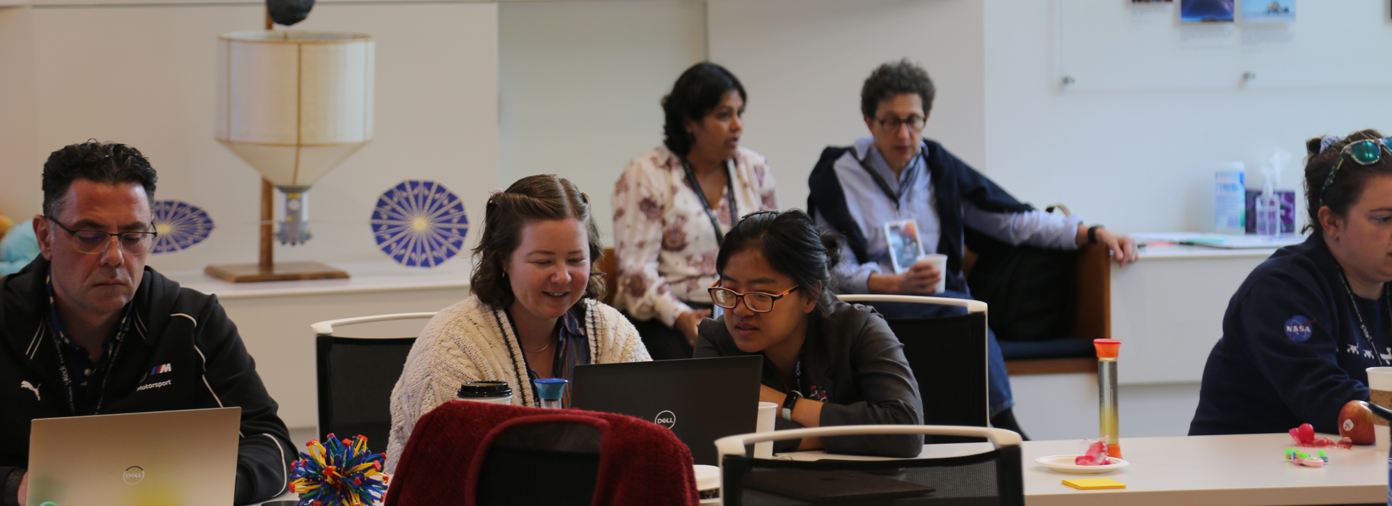 study participants discussing