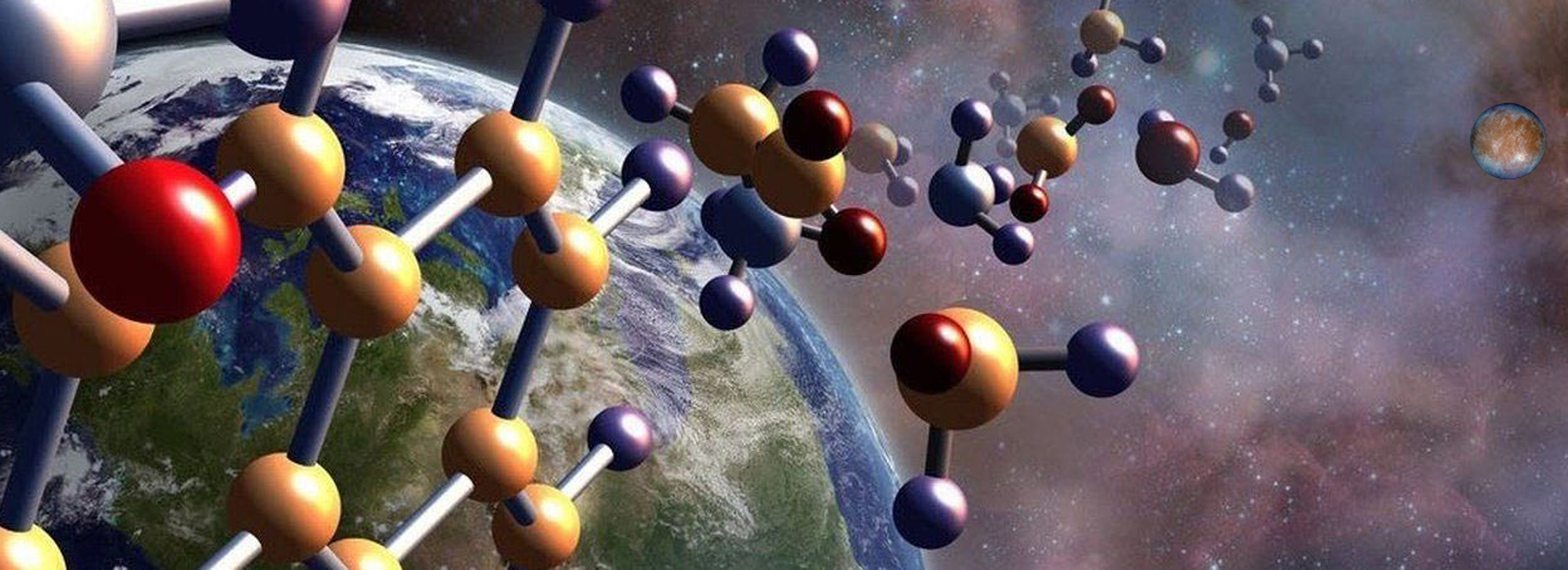 chain of biological molecules from Earth to icy moon