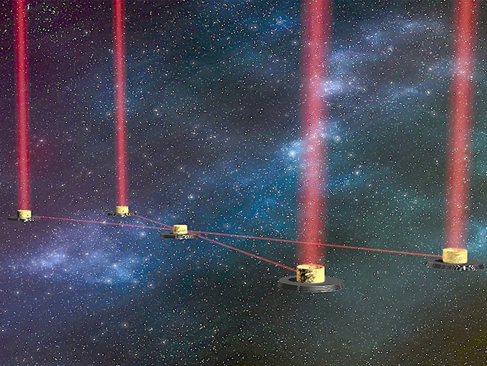 Image of a large interferometer for exoplanets