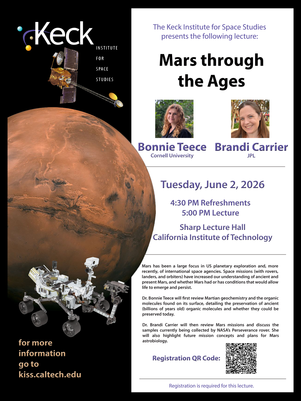 Poster with event details